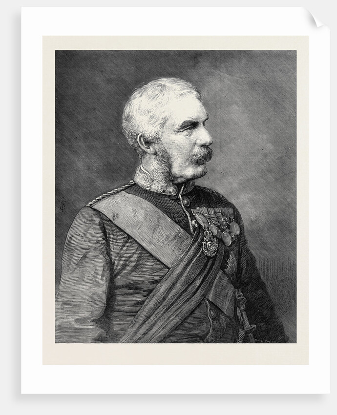 General Sir Frederick Paul Haines G.C.B. C.I.S. Commander-in-Chief of the Army in India 1879 by Anonymous