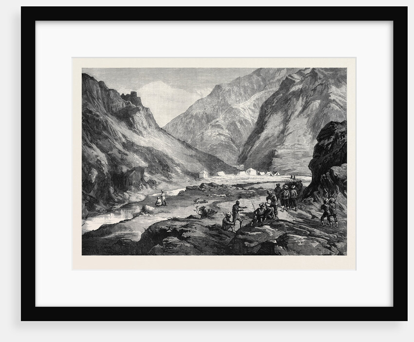 The Afghan War: Pass of Ali Musjid in the Khyber with Advanced Guard of the 14th Sikhs 1879 by Anonymous