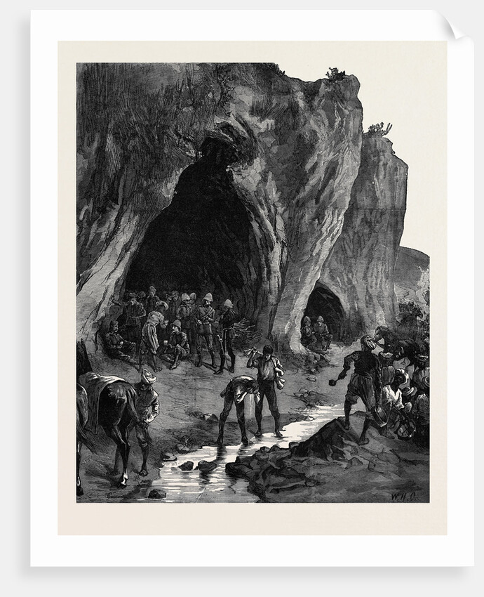 The Afghan War: Lundi Khana Khyber Pass Cave Where Sir Samuel Browne and Staff Bivouacked 1879 by Anonymous