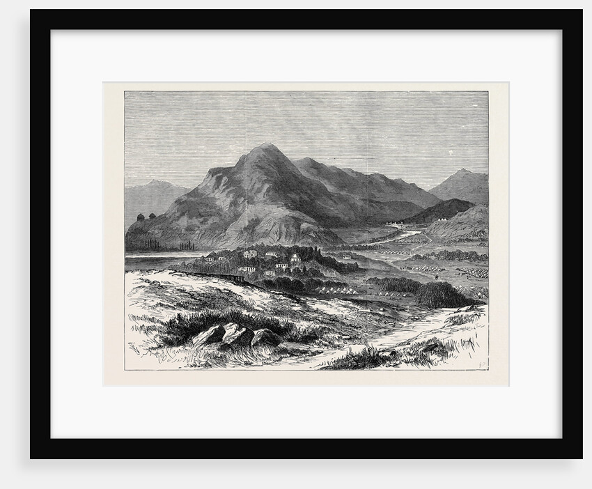 The War in Afghanistan: Thull with the Camp of General Roberts and Fort of Kapiyanga Khoorum Pass 1879 by Anonymous