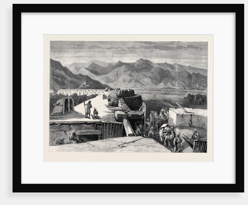 The Afghan War: Interior of the Fort at Dakka 1879 by Anonymous