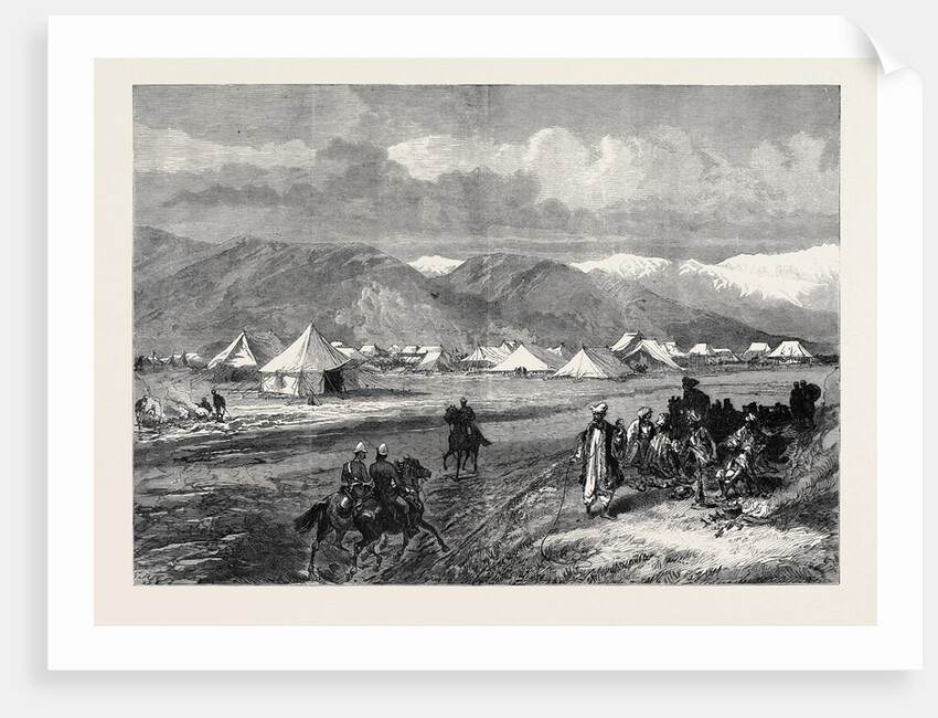 The Afghan War: Advanced Camp at Basawul on the Cabul River 1879 by Anonymous