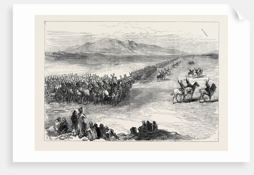 The Afghan War: Three Cheers for the Queen New Year's Day at Jellalabad 1879 by Anonymous