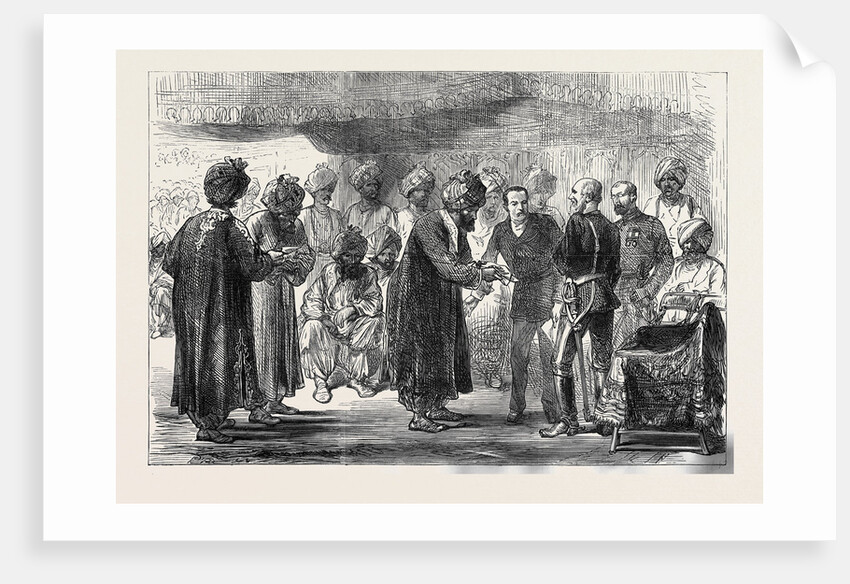 The War in Afghanistan: Durbar at Jellalabad on January 1 1879 by Anonymous
