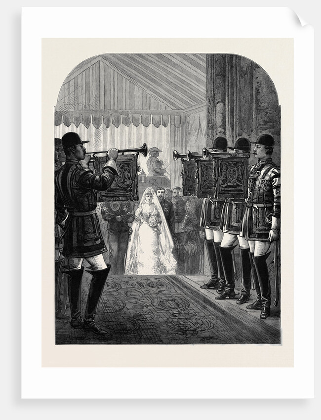 Marriage of H.R.H. The Duke of Connaught at Windsor: State Trumpeters Announcing the Approach of the Bride 1879 by Anonymous