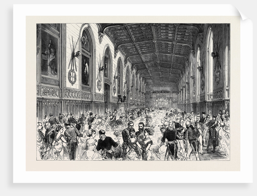 Marriage of H.R.H. The Duke of Connaught: Déjeûner in St. George's Hall Windsor Castle 1879 by Anonymous