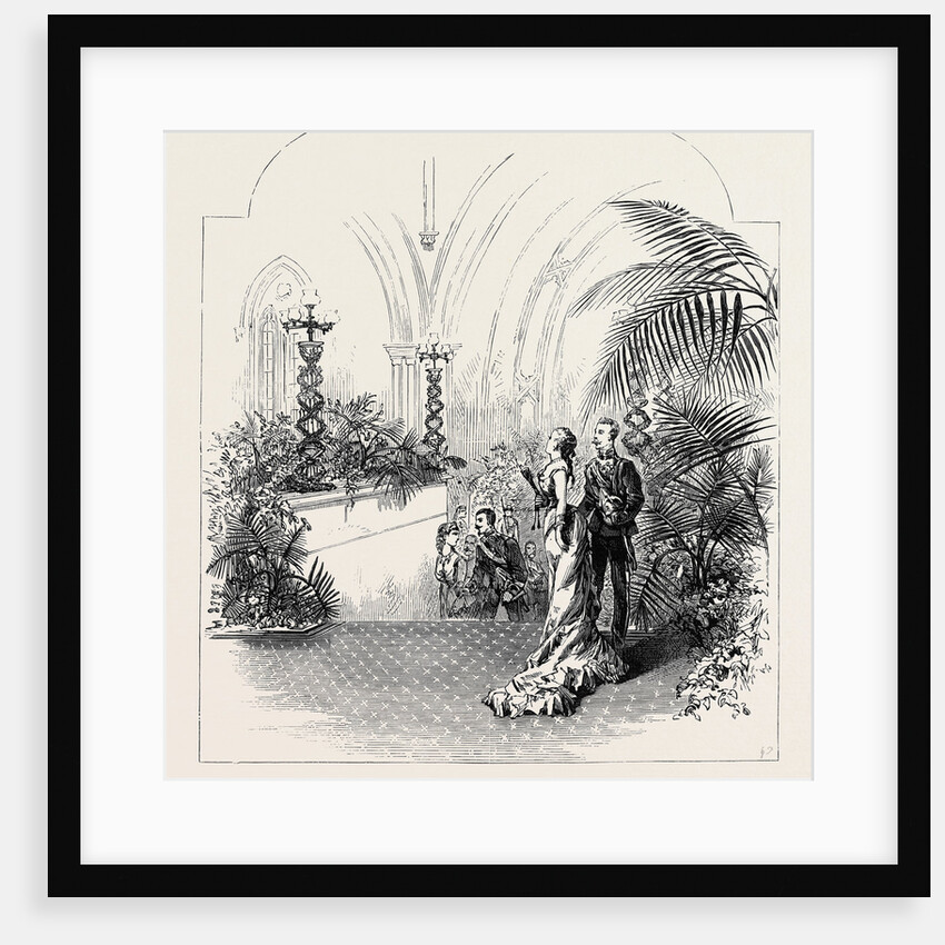 Marriage of the Duke of Connaught: Grand Staircase Leading to St. George's Hall 1879 by Anonymous