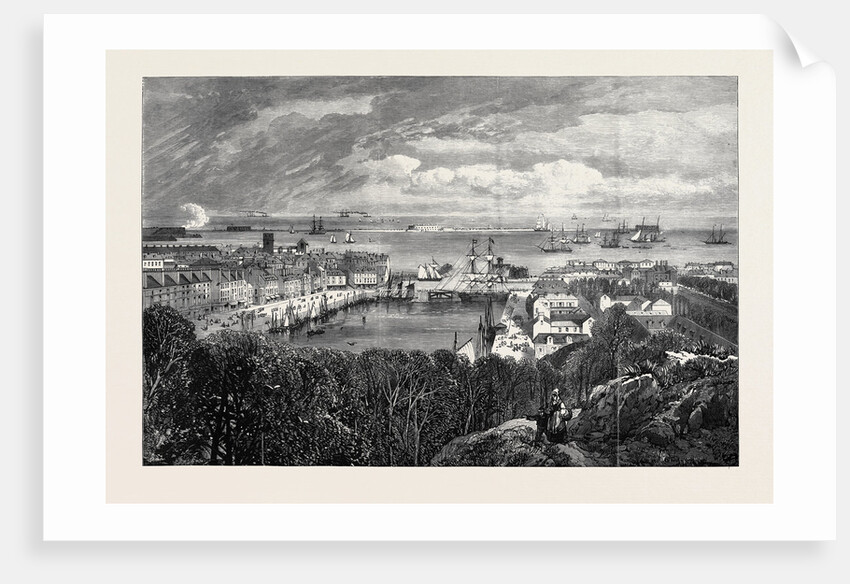 Her Majesty's Journey to Italy: Cherbourg Where the Queen Landed on Wednesday Morning 1879 by Anonymous