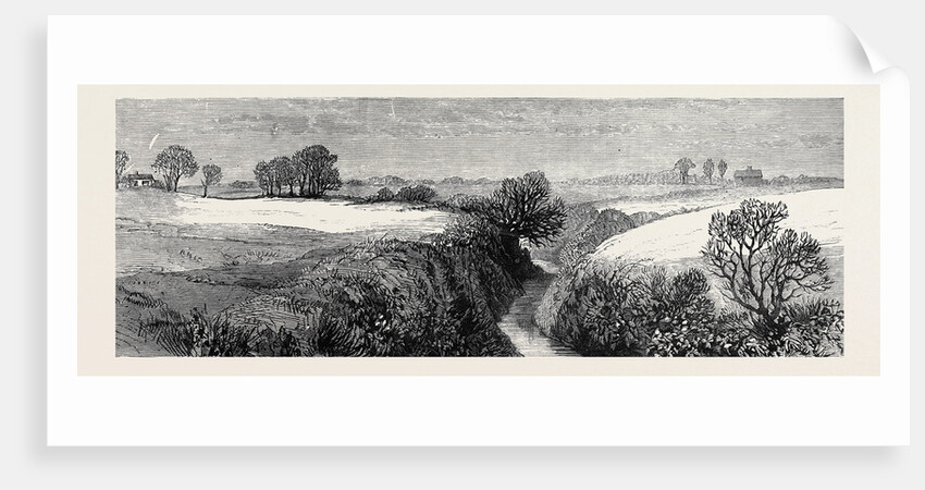 In the Meath Hunting Country: Lough of the Bay a Well-Known Jump Near Reilly's of the Ward Ireland 1879 by Anonymous