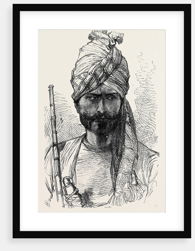 The War in Afghanistan: Men of Different Afghan Tribes: Khan Baz a Kumbhur Khel Afreedi 1879 by Anonymous