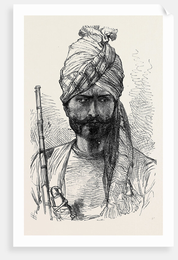 The War in Afghanistan: Men of Different Afghan Tribes: Khan Baz a Kumbhur Khel Afreedi 1879 by Anonymous