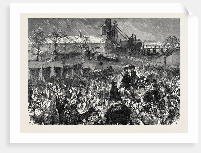 The Miners' Strike in Durham: Great Mass Meeting at Twizell in the County of Durham 1879 by Anonymous