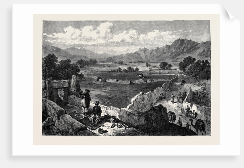 The Afghan War: View from the Cabul Gate Jellalabad Showing the Road by which Dr. Brydon Arrived in January 1842 by Anonymous