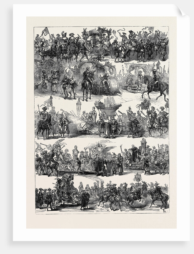 Procession at the Celebration Op the Silver Wedding of the Emperor and Empress of Austria at Vienna 1879 by Anonymous