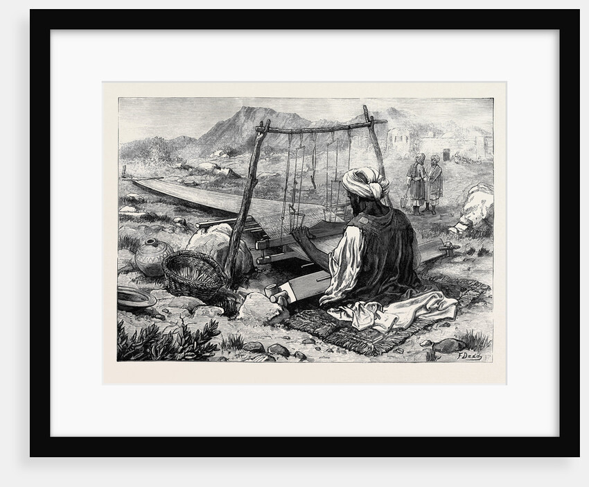 Afghanistan: A Weaver at Jellalabad 1879 by Anonymous