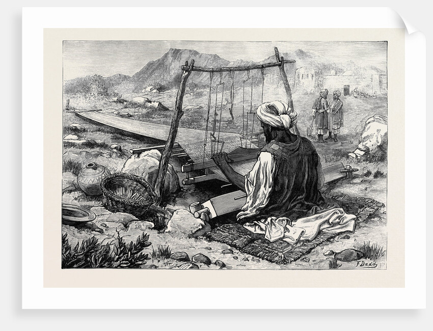 Afghanistan: A Weaver at Jellalabad 1879 by Anonymous