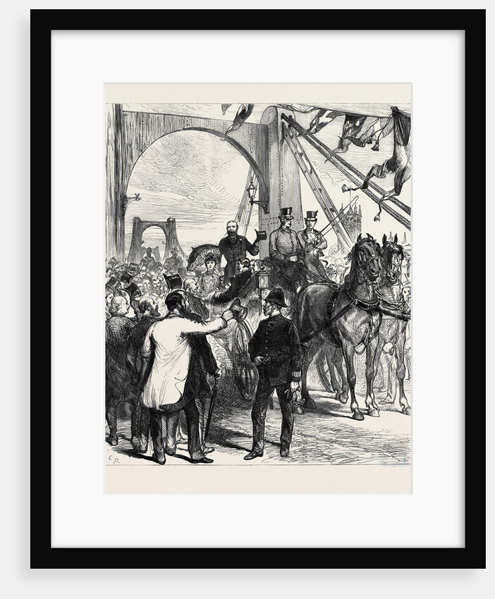 Opening Thames Bridges Free of Toll: The Metropolitan Board of Works Receiving the Prince and Princess of Wales at Lambeth Bridge London 1879 by Anonymous