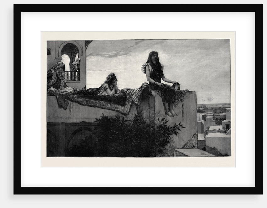 An Evening Lounge: Ladies in Morocco from the Picture by Benjamin Constant in the Paris Salon 1879 by Anonymous