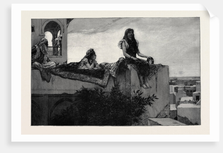 An Evening Lounge: Ladies in Morocco from the Picture by Benjamin Constant in the Paris Salon 1879 by Anonymous