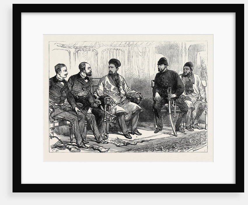 The Afghan War: Negotiating Peace with Yakoob Khan at Hashim Kheyl 1879 by Anonymous