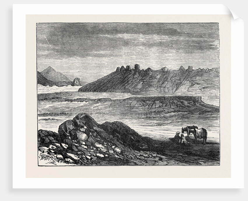 Afghan Sketches: Group of Ancient Buddhist Topes at Hada 1879 by Anonymous
