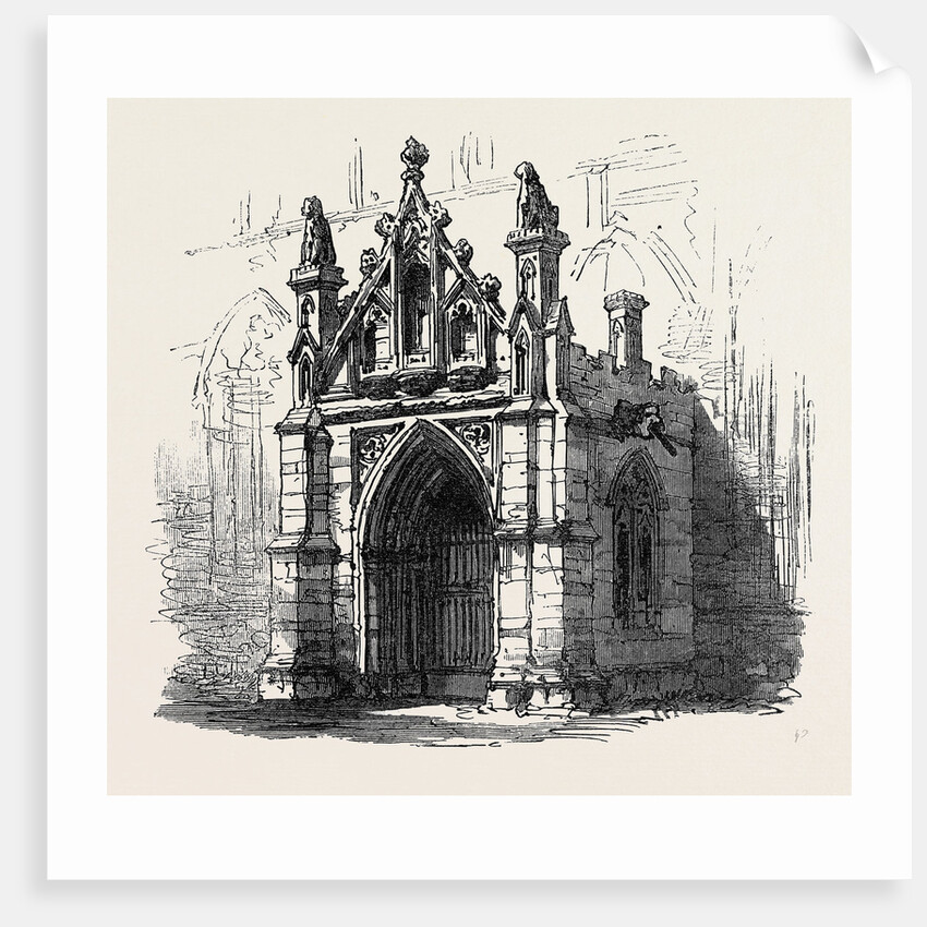 Bury St. Edmunds: Porch of St. Mary's Church 1867 by Anonymous