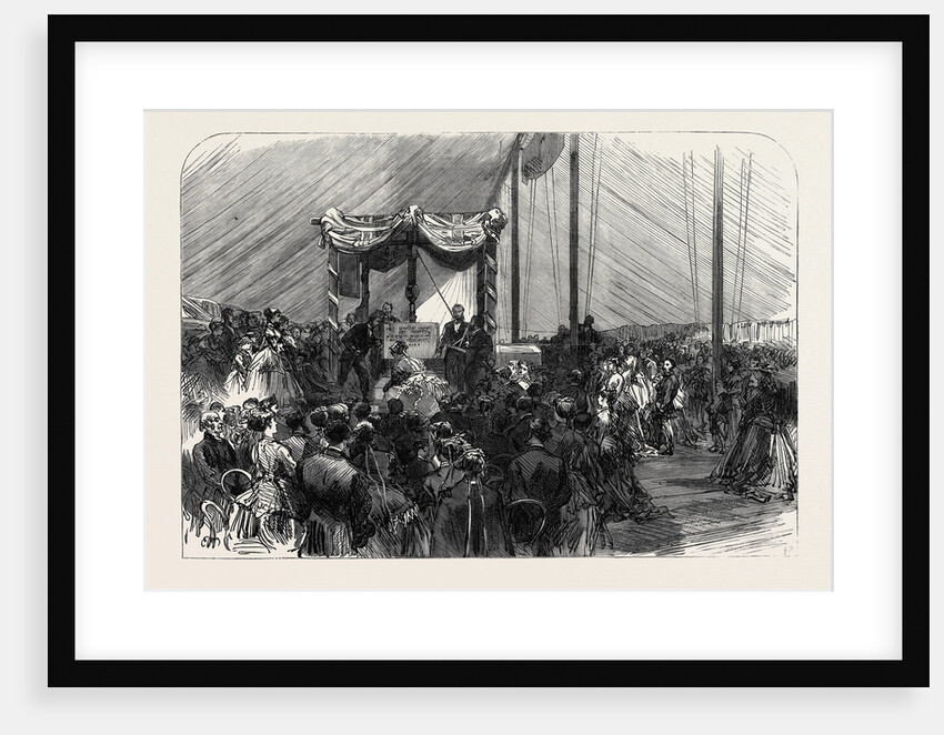 The Duchess of Sutherland Laying the Foundation Stone of the Alexandra Orphanage at Hornsey Rise 1867 by Anonymous