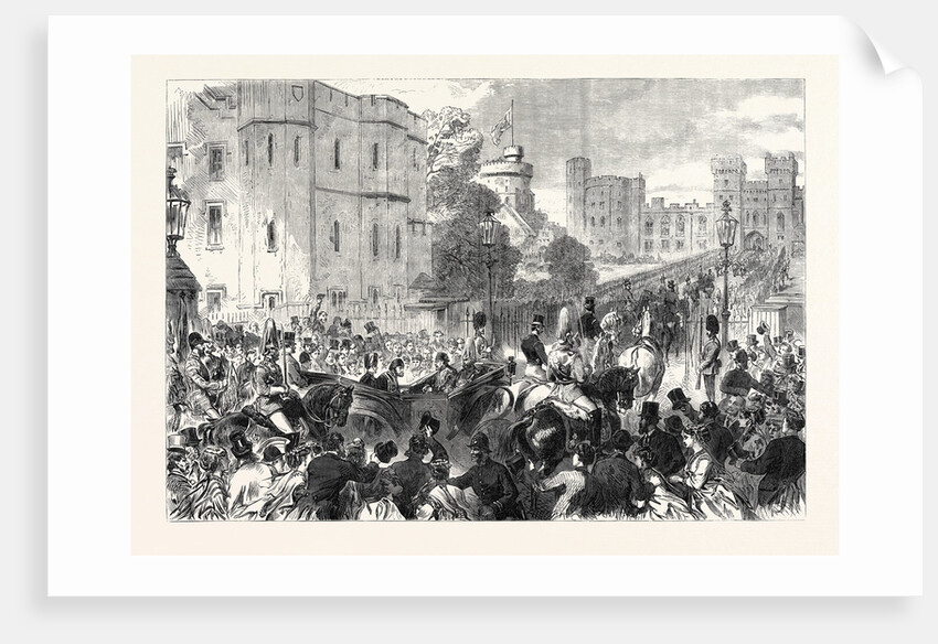 Visit of the Sultan to Her Majesty at Windsor Castle UK 1867 by Anonymous