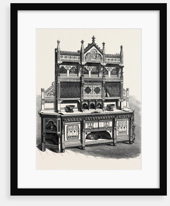 The Paris International Exhibition: Sideboard Exhibited by Messrs. Holland France 1867 by Anonymous