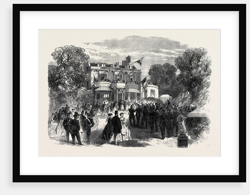 Reception of the Belgian Volunteers by Miss Burdett Coutts at Holly Lodge Highgate UK 1867 by Anonymous