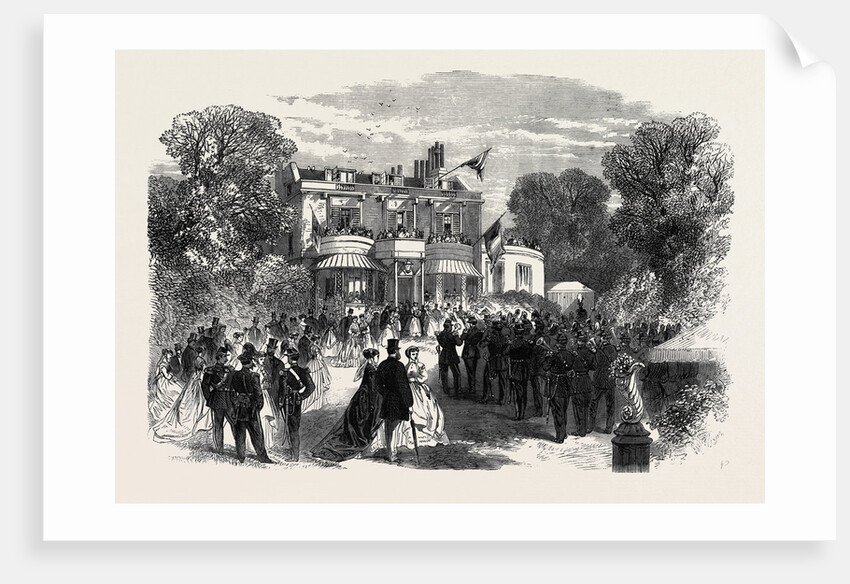 Reception of the Belgian Volunteers by Miss Burdett Coutts at Holly Lodge Highgate UK 1867 by Anonymous