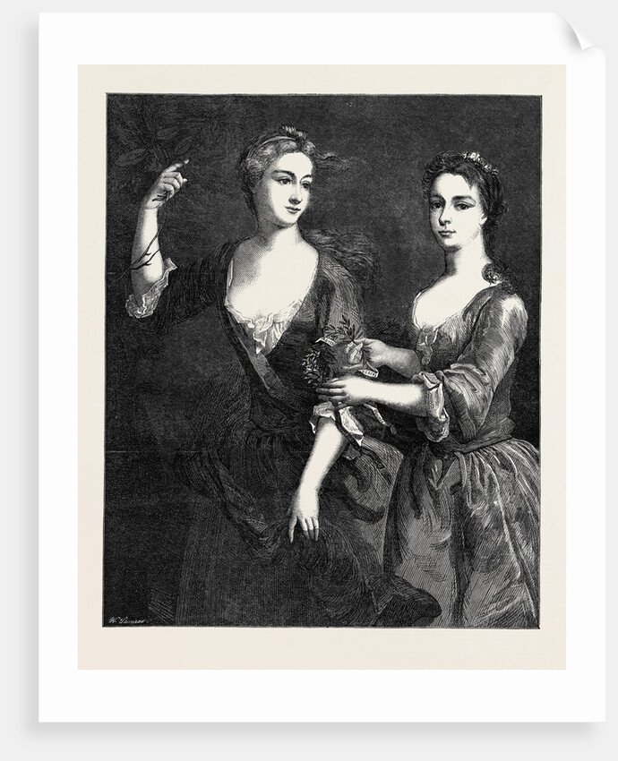 The Misses Blount, in the National Portrait Exhibition South Kensington London UK 1867 by Anonymous