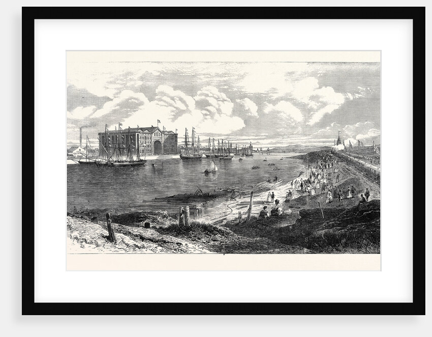 The New Railway Steamboat Docks Barrow-in-Furness North Lancashire UK 1867 by Anonymous