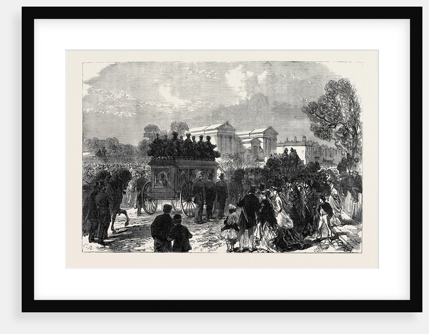 Funeral of Sergeant Brett the Police Officer Killed by the Fenians at Manchester UK 1867 by Anonymous
