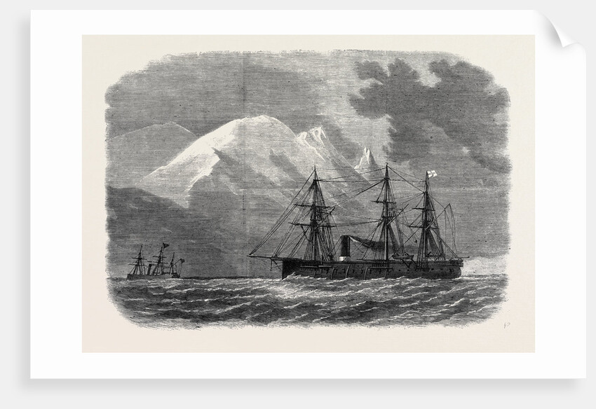 H.M.S. Zealous in the Straits of Magellan 1867 by Anonymous