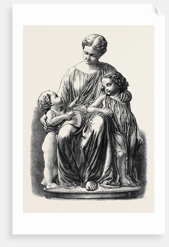 The Paris International Exhibition: Group in Marble La Mere, France 1867 by Anonymous