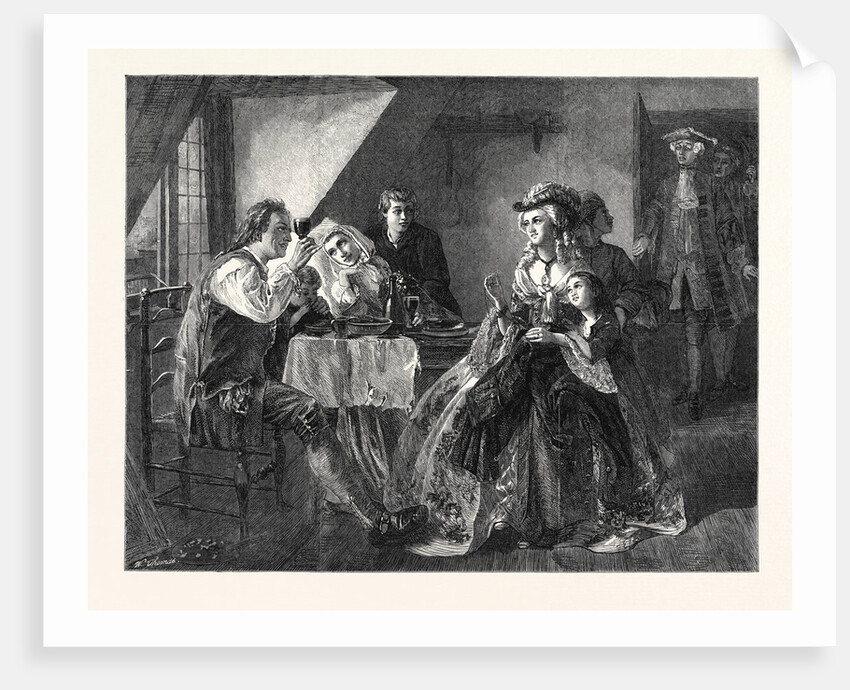 Peg Woffington's Visit to Triplet, in the Paris International Exhibition France 1867 by Anonymous