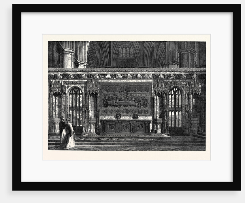 The New Reredos in Westminster Abbey London UK 1867 by Anonymous