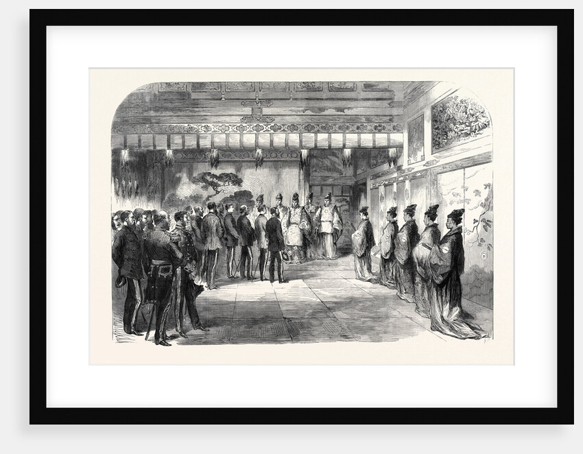 Official Reception of Sir Harry Parkes by the Tycoon of Japan at Osaka 1867 by Anonymous