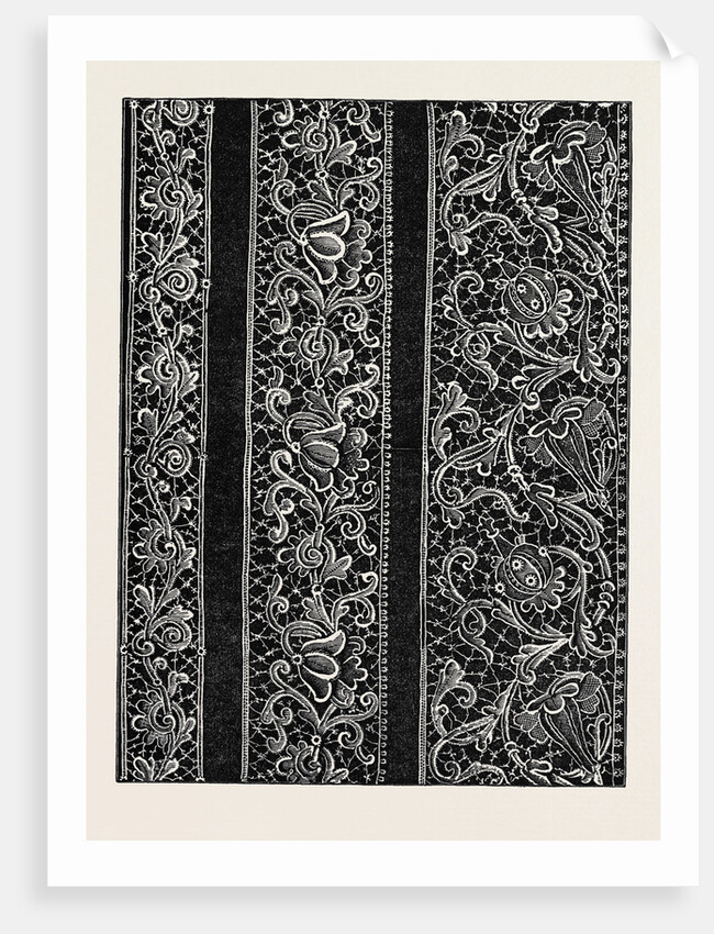 The Paris International Exhibition: Point Colbert a Reproduction of Venice Point Lace France 1867 by Anonymous
