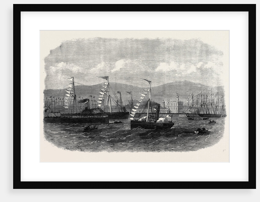Opening of the New Graving-Dock at Belfast by the Lord Lieutenant of Ireland 1867 by Anonymous