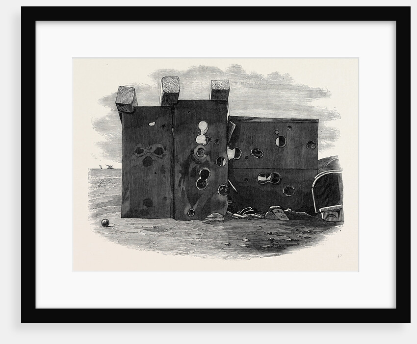 Effects of the Mackay Gun on the Agincourt Target Crosby Sands Near Liverpool UK 1867 by Anonymous