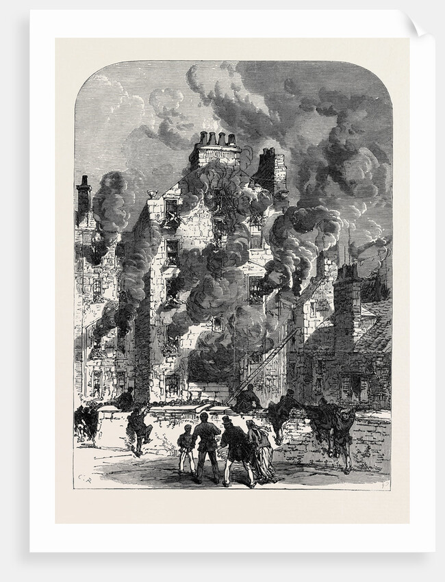 The Fatal Fire in the Canongate Edinburgh UK 1867 by Anonymous