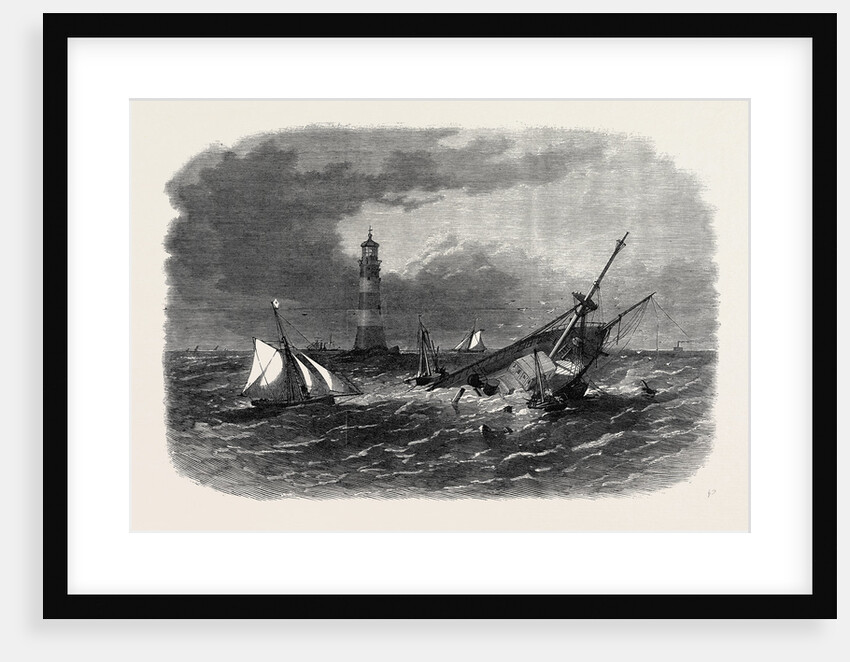 Wreck Op the Screw Steamship Hiogo on the Eddystone Rocks 1867 by Anonymous
