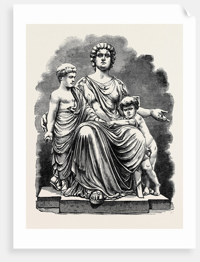 The Paris International Exhibition: Cornelia and Her Children, Exhibited by M. Lefevre France 1867 by Anonymous