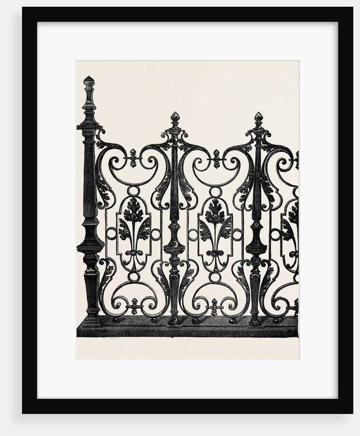 The Paris International Exhibition: Part of a Balcony, France 1867 by Anonymous