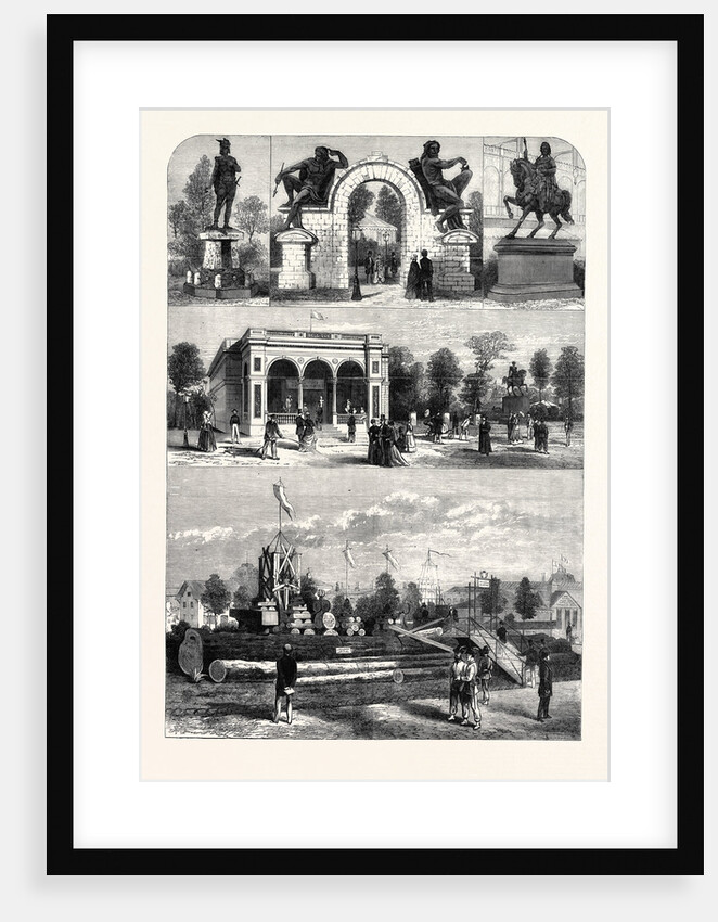 The Paris International Exhibition: Model of the Gate of Antwerp with Statues by Anonymous