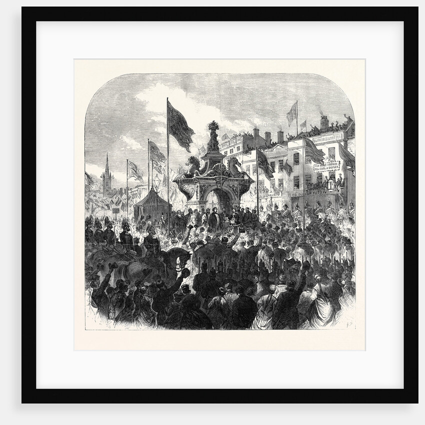 Opening of the Dudley Fountain in the Marketplace Dudley 1867 by Anonymous