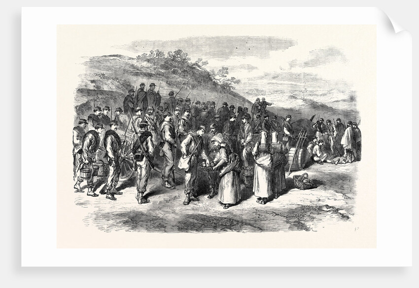 The Garibaldians at Bagnorea in the Roman States 1867 by Anonymous