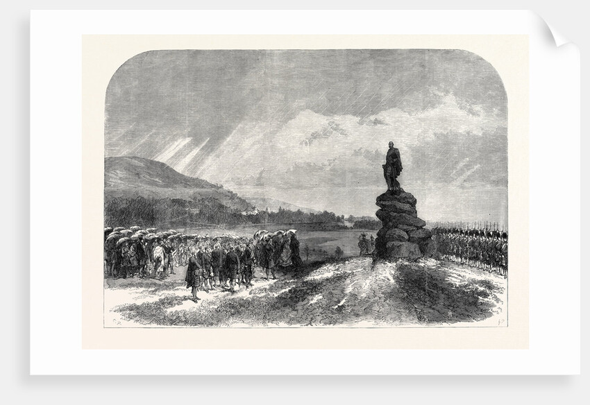 The Queen Uncovering the Statue of the Late Prince Consort at Balmoral 1867 by Anonymous